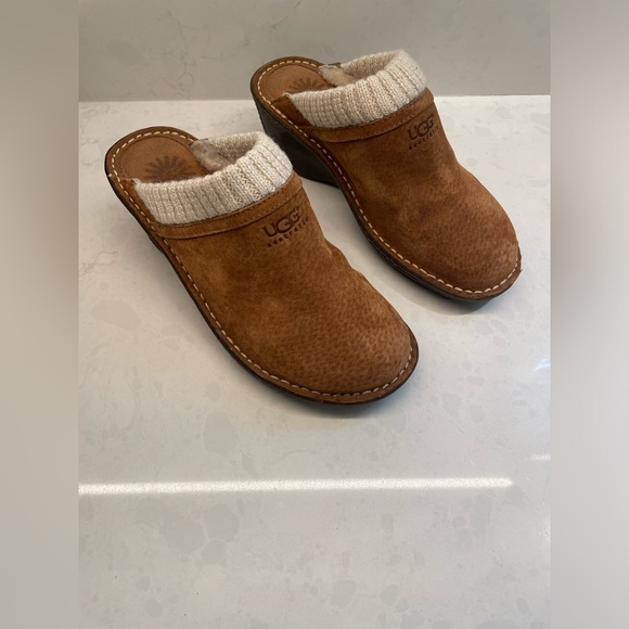 UGG Brown Slip-On Clogs - Picture 4 of 10